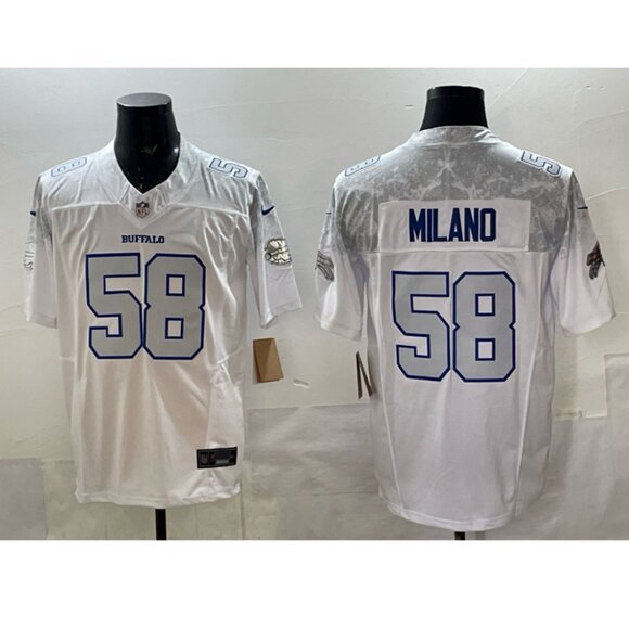 Mens Youths Choose Matt Milano Stitched Jersey White Vapor